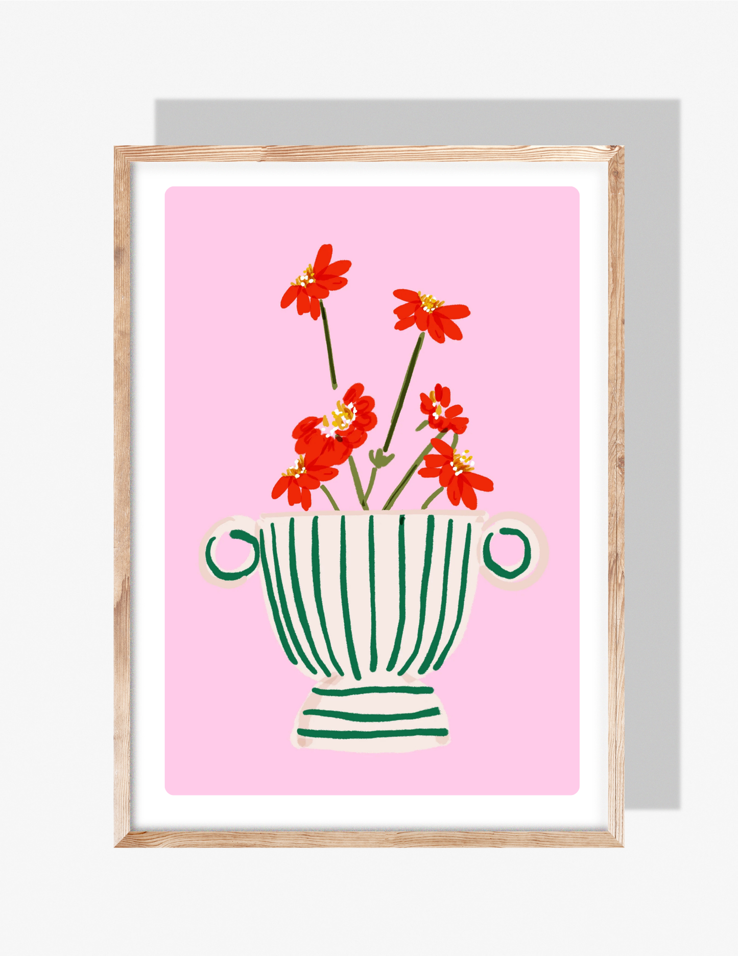 STRIPED VASE- Art Print