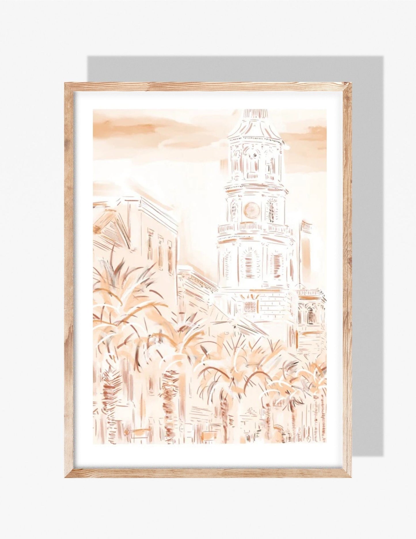 SUNSET IN CHARLESTON - Art Print