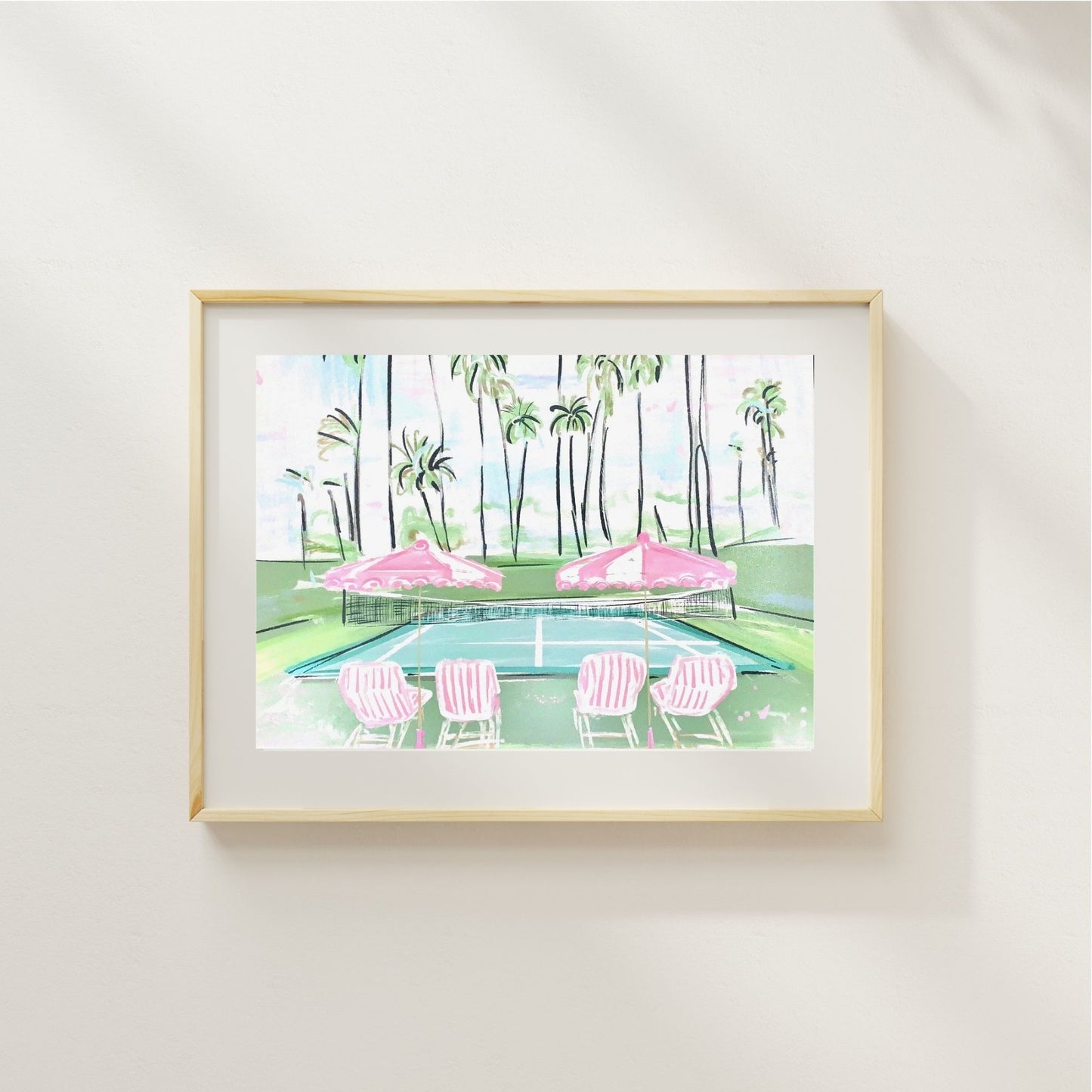 TENNIS IN PARADISE - Art Print