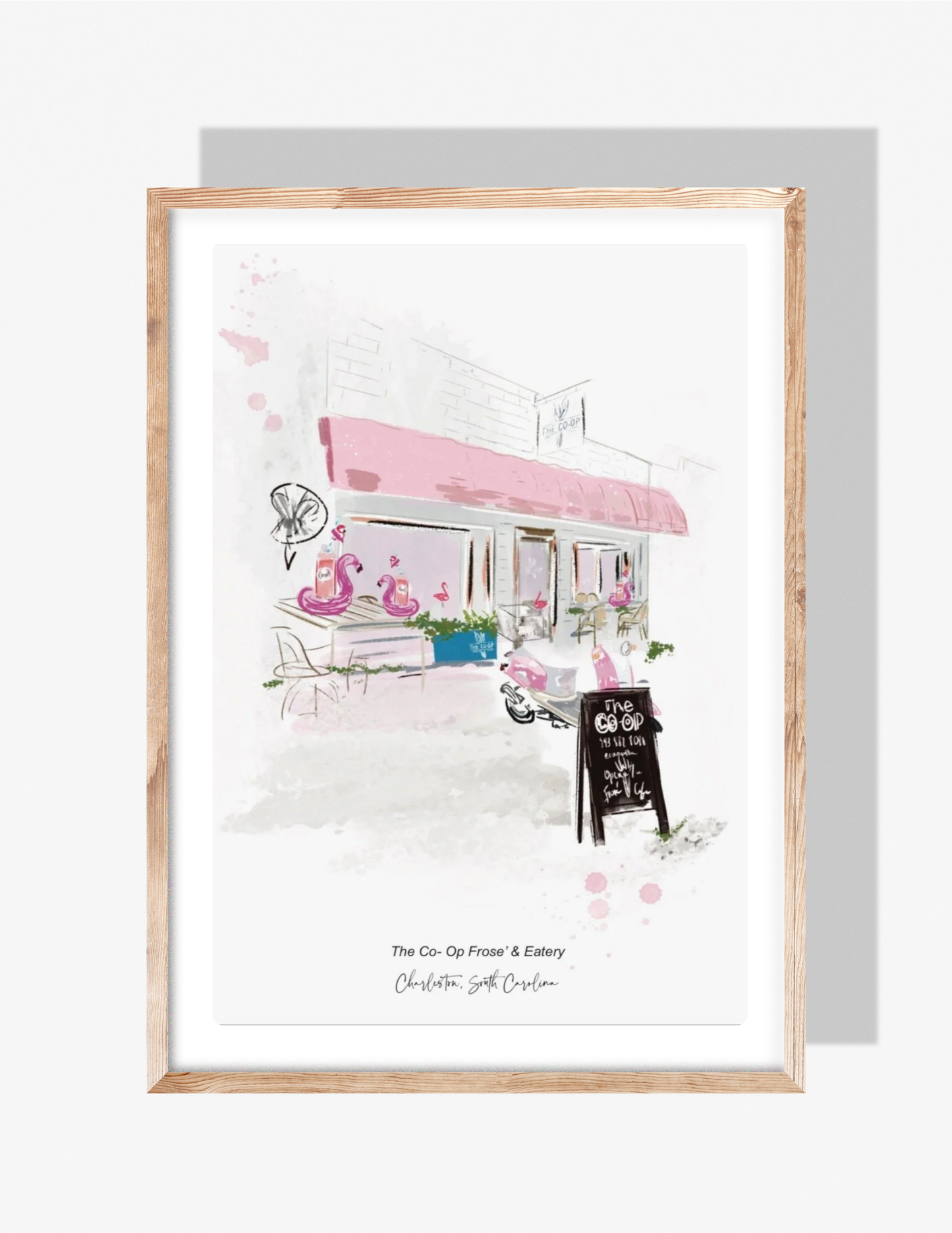 THE CO-OP FROSÉ & EATERY - Art Print