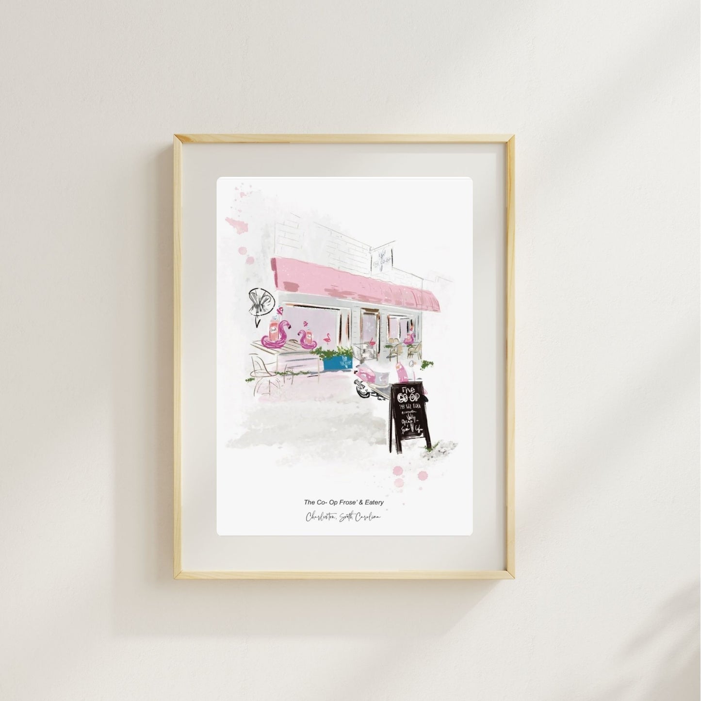 THE CO-OP FROSÉ & EATERY - Art Print