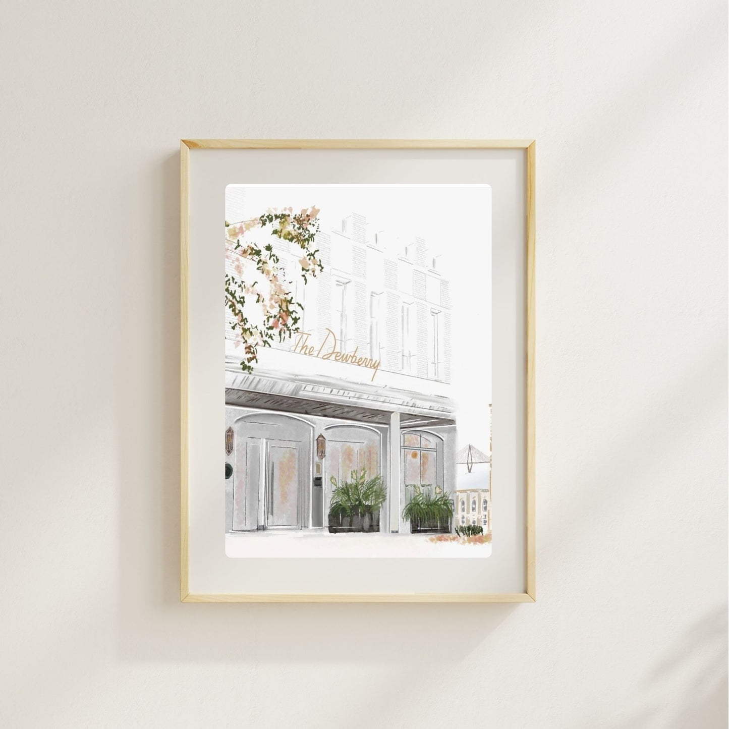 THE DEWBERRY HOTEL - Art Print