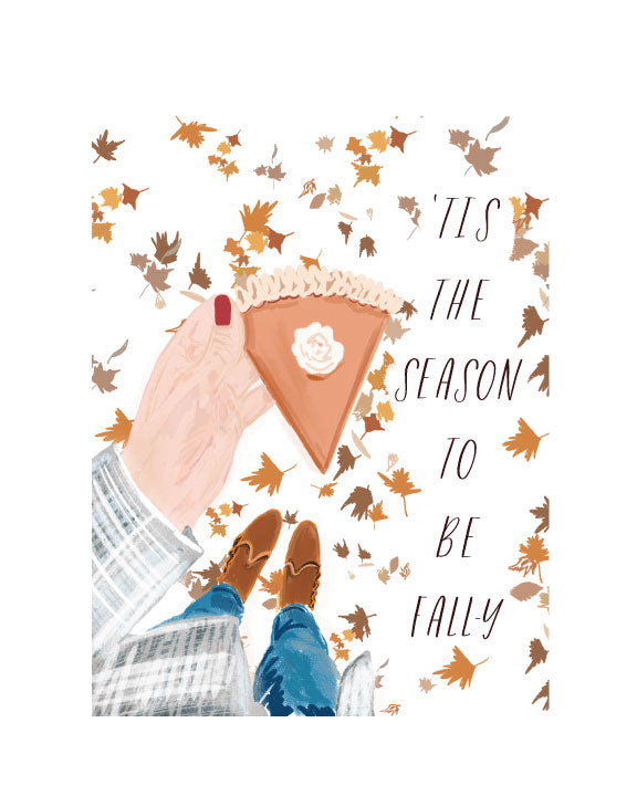 TIS THE SEASON TO BE FALLY - Note Card