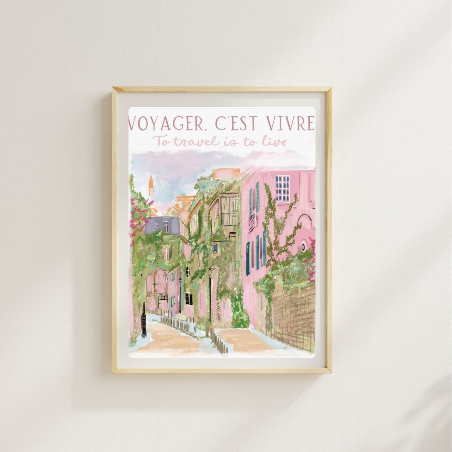 TO TRAVEL IS TO LIVE - Art Print