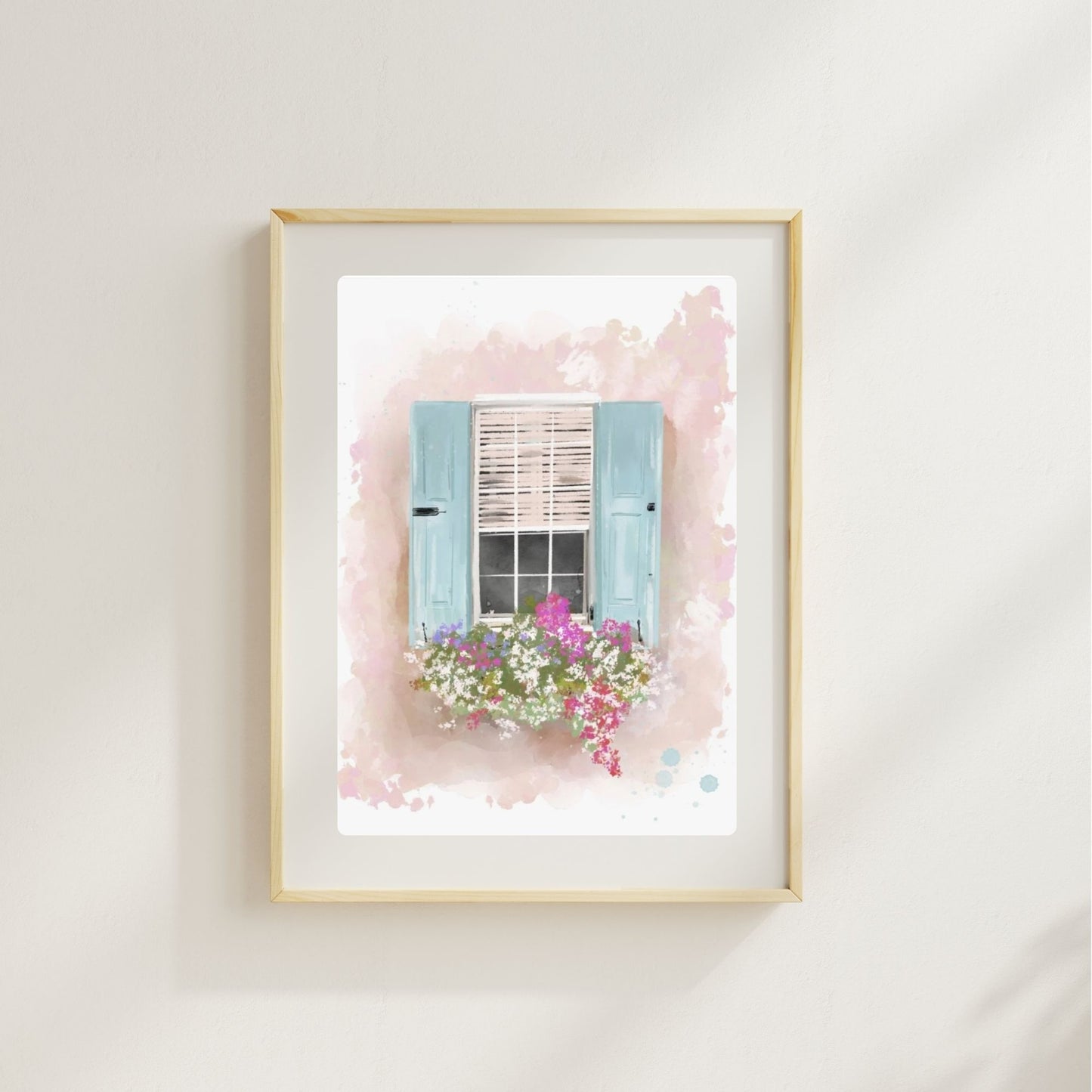 WINDOW IN BLOOM - Art Print