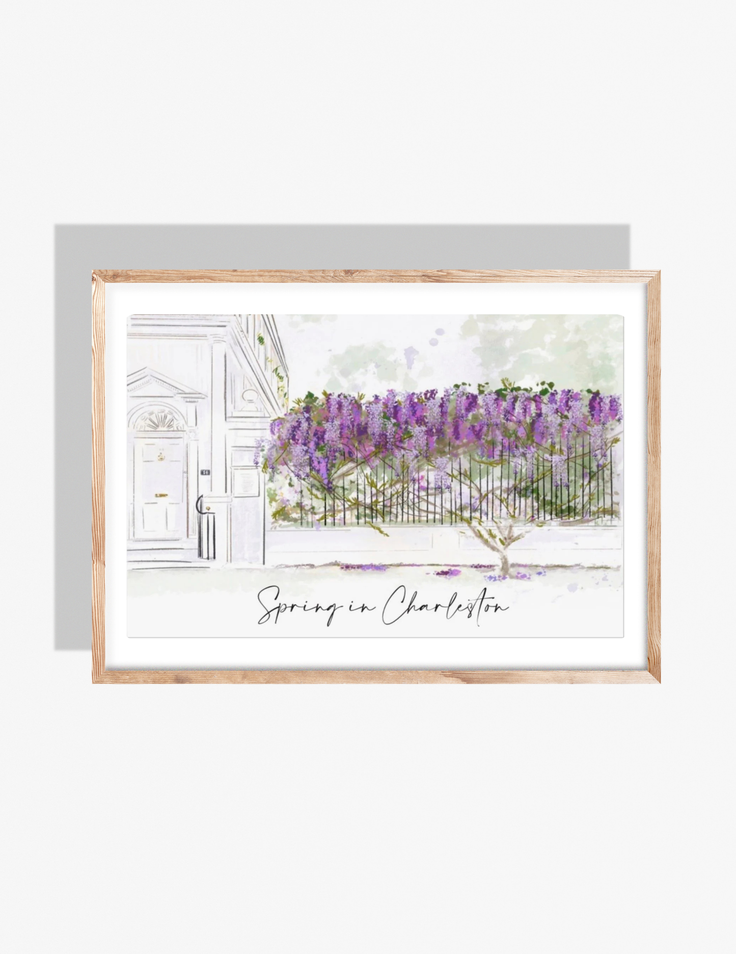 WISTERIA IN SPRING -Art Print