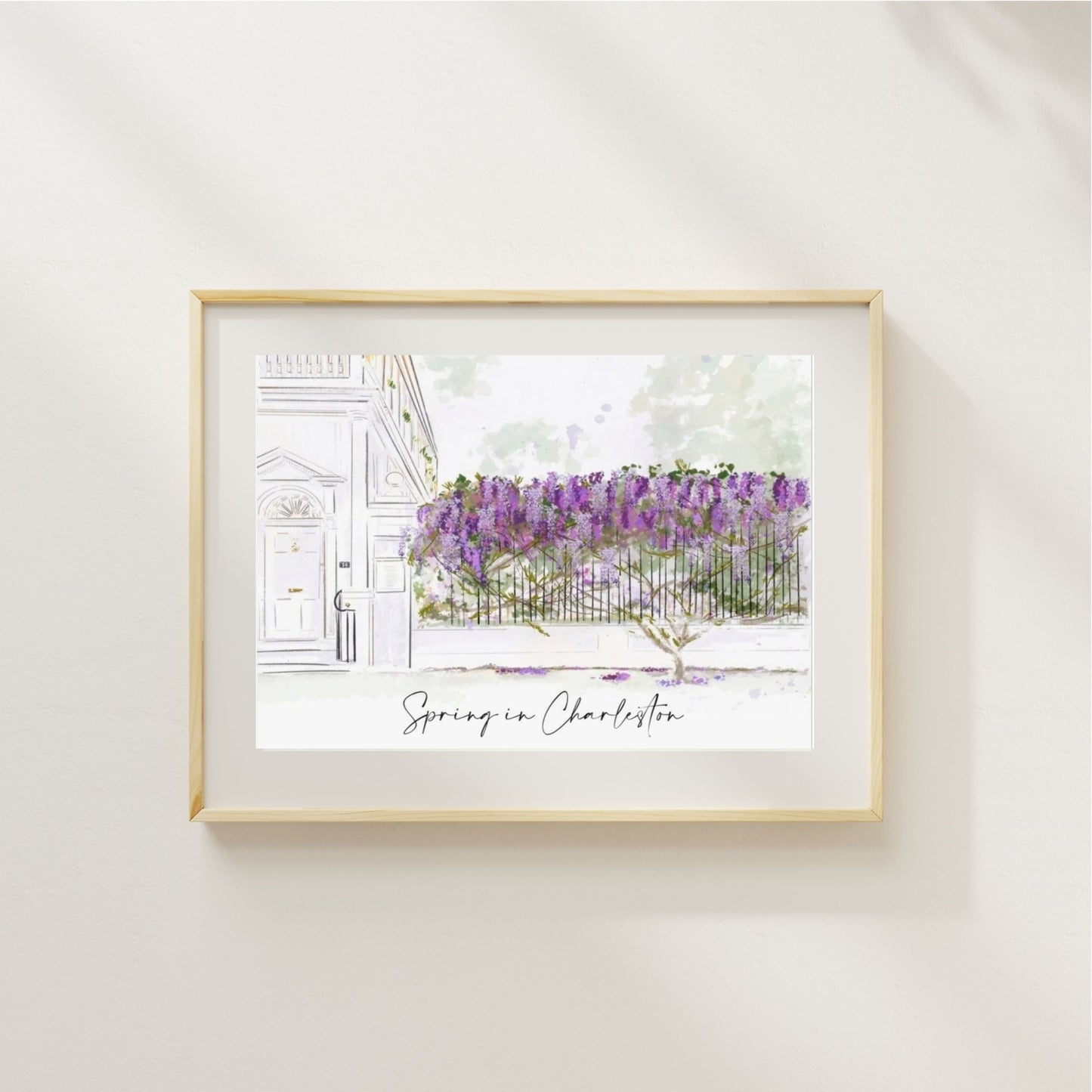 WISTERIA IN SPRING -Art Print