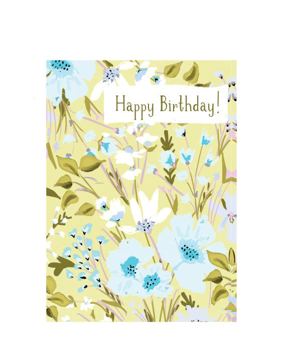 HAPPY BIRTHDAY FLORALS - Note Card