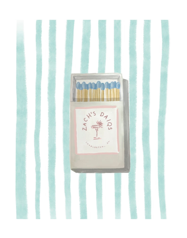 ZACH'S MATCHES - Art Print