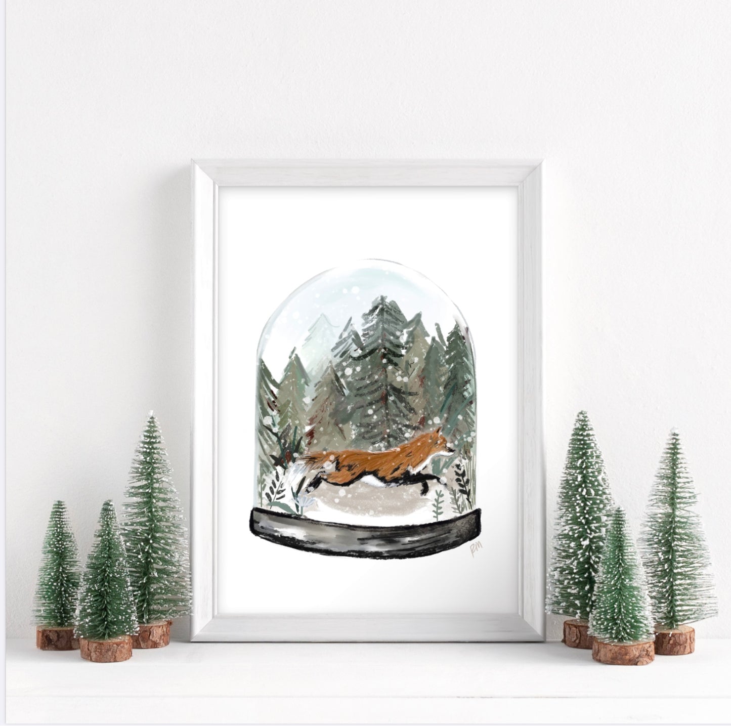 FOX IN CLOCHE - Art Print