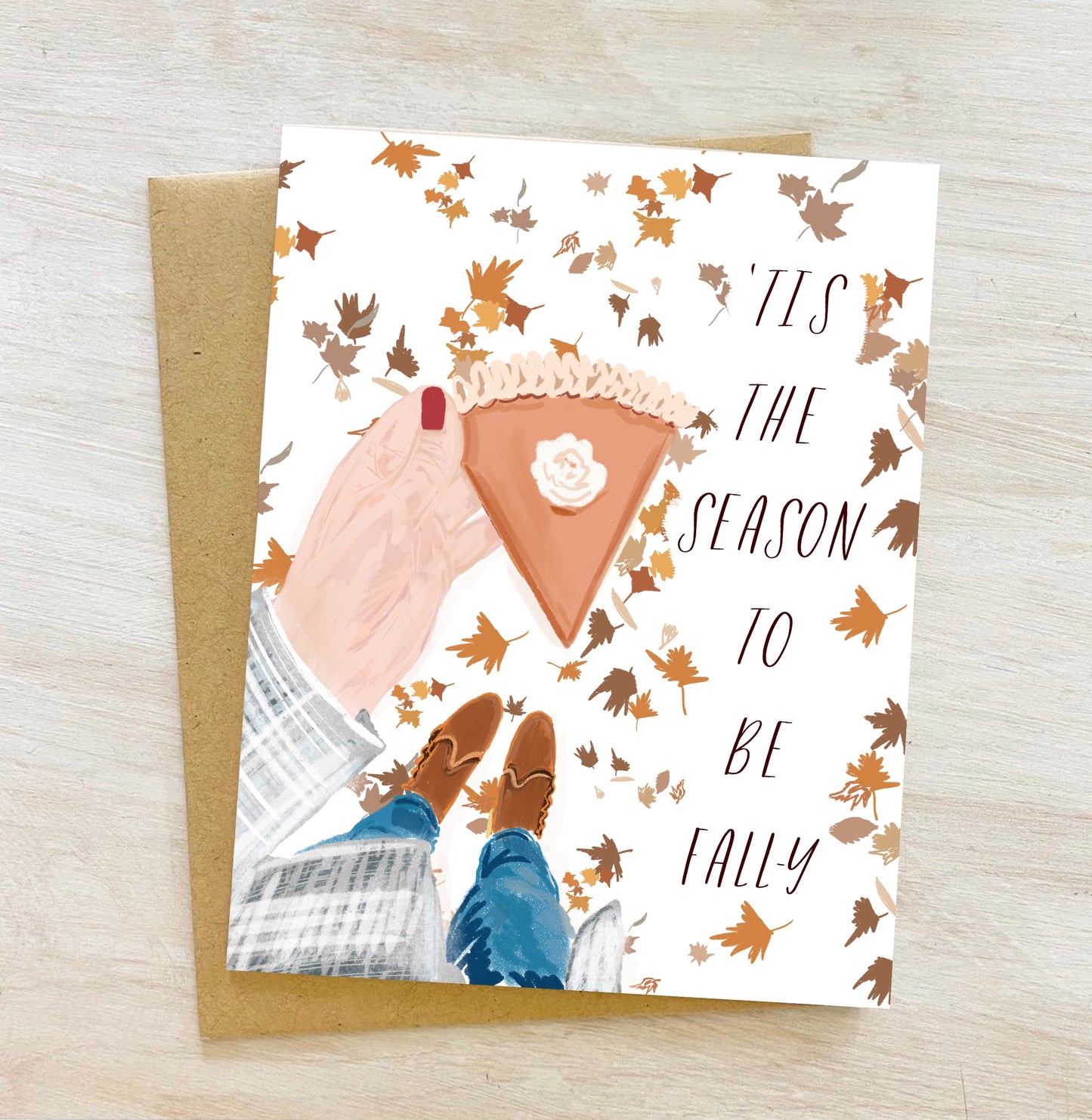 TIS THE SEASON TO BE FALLY - Note Card
