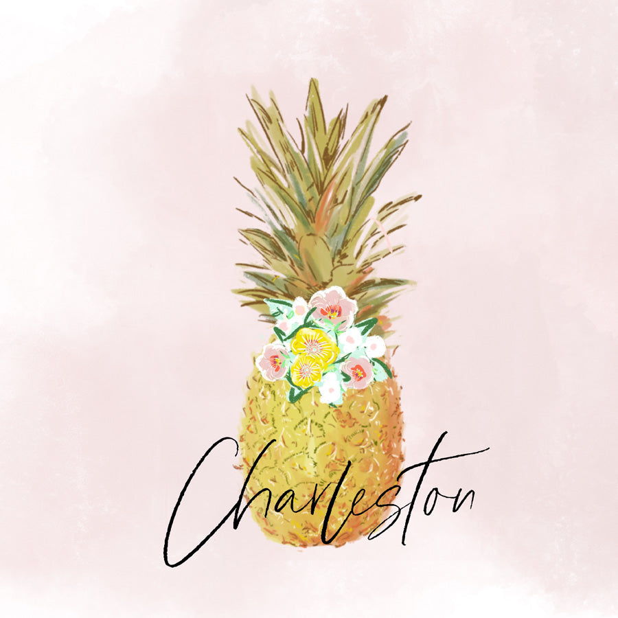 PINK PINEAPPLE - Note Card