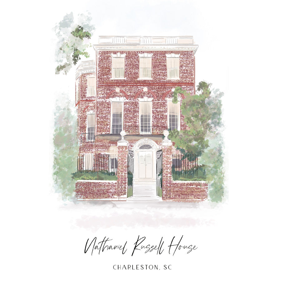 NATHANIEL RUSSELL HOUSE - Note Card