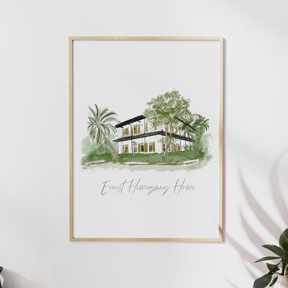ERNEST HEMINGWAY HOUSE, FL - Art Print
