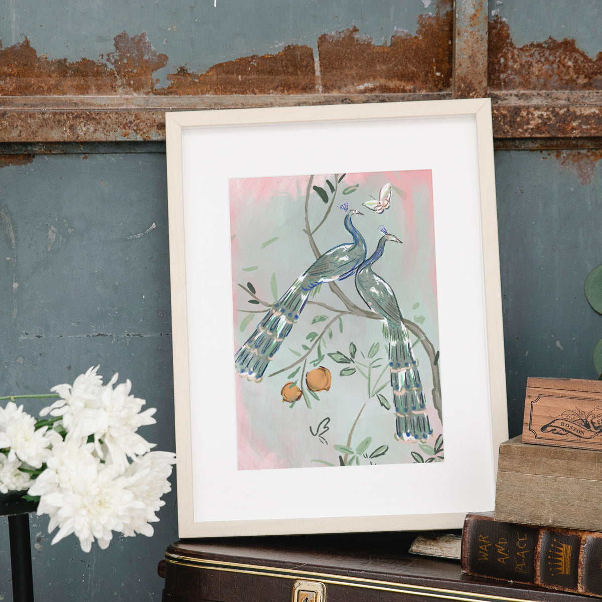 PEACOCKS - Art Print