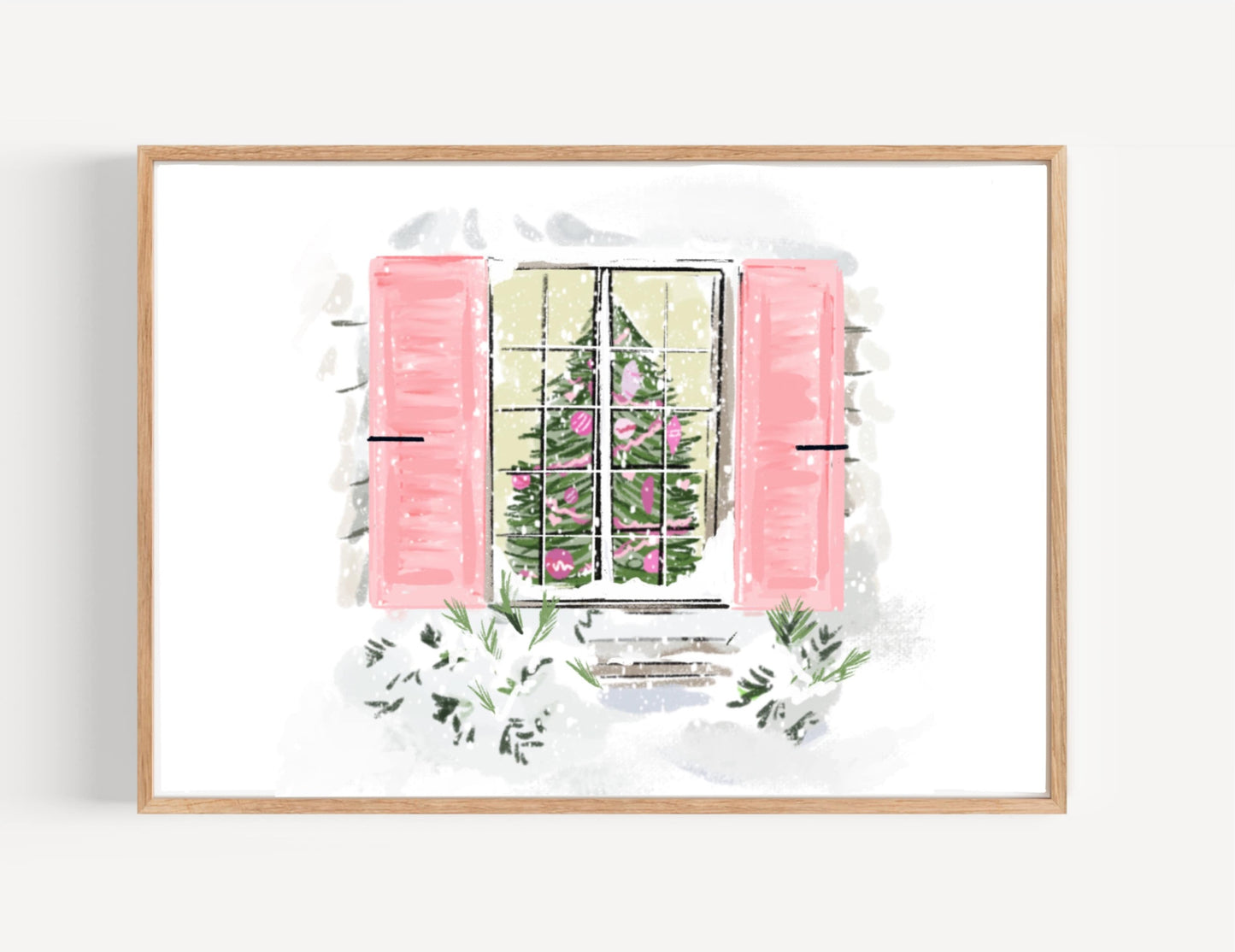 CHRISTMAS WINDOW - Art Print