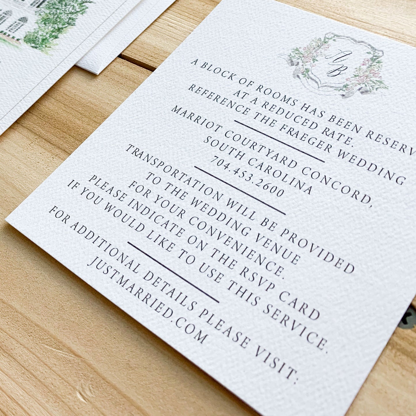 Wedding Detail Card