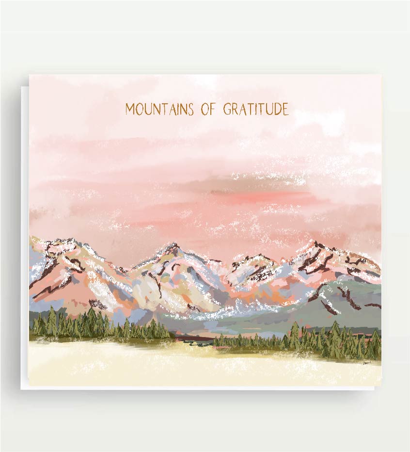 MOUNTAINS OF GRATITUDE - Note Card