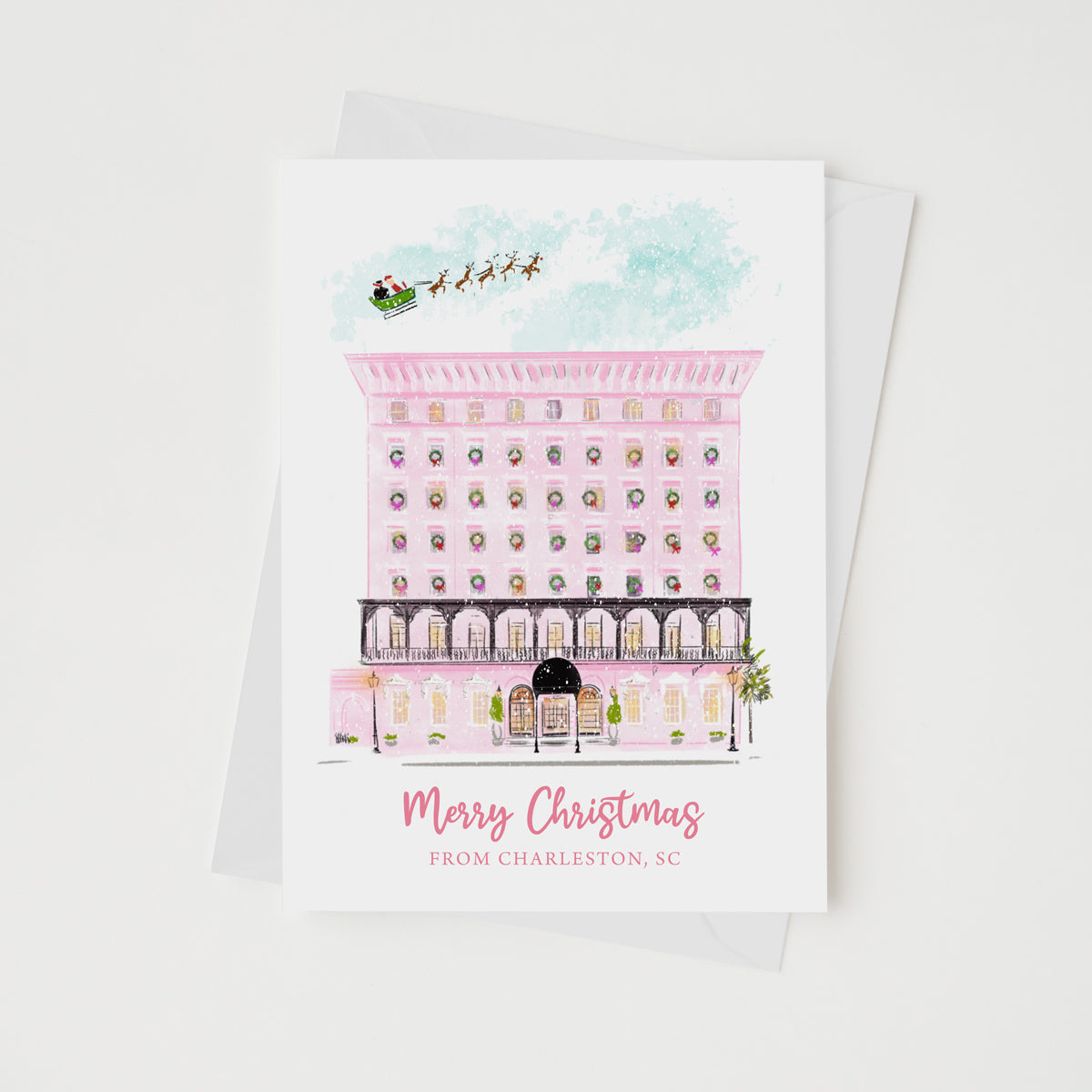 THE MILLS HOUSE AT CHRISTMAS - Note Card