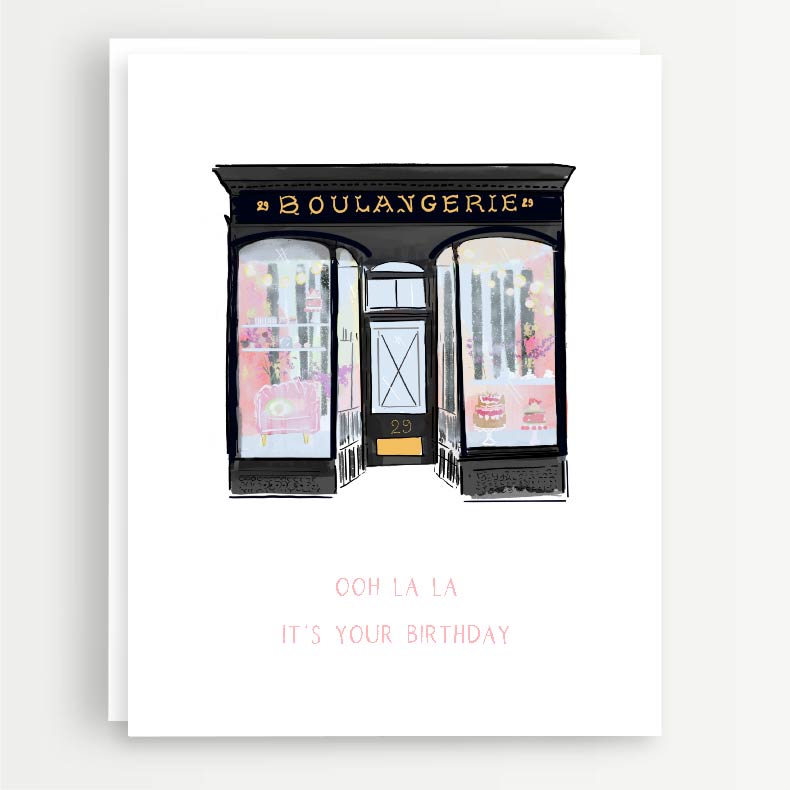 OOH LA LA, IT'S YOUR BIRTHDAY - Note Card