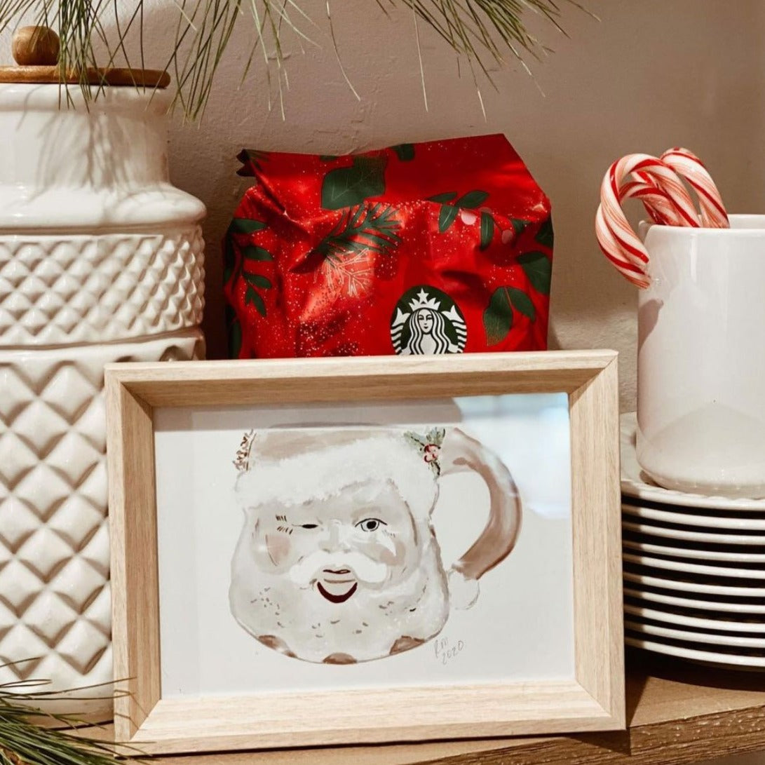SANTA MUG - Art Print