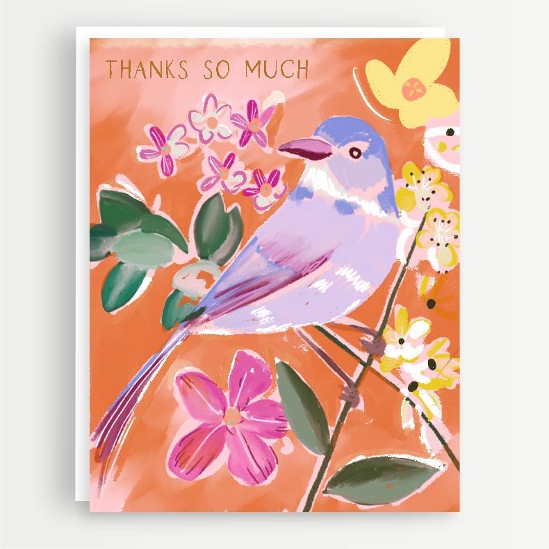THANKS SO MUCH BIRD - Note Card
