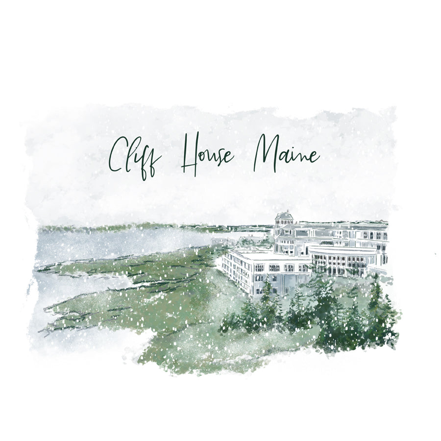 CLIFF HOUSE, MAINE - Art Print