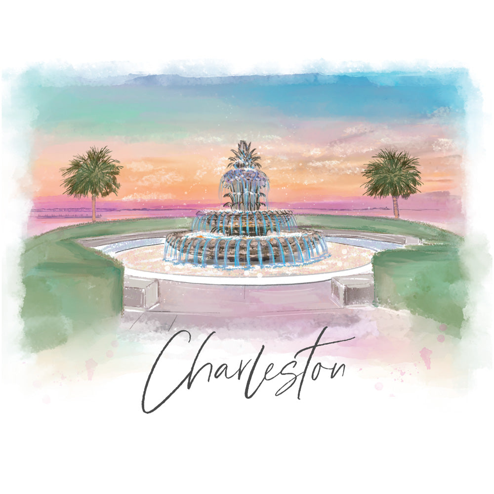 PINEAPPLE FOUNTAIN - Note Card
