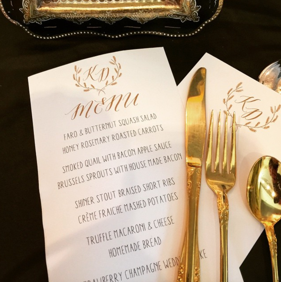 RECEPTION DINNER MENU - Wedding Sign