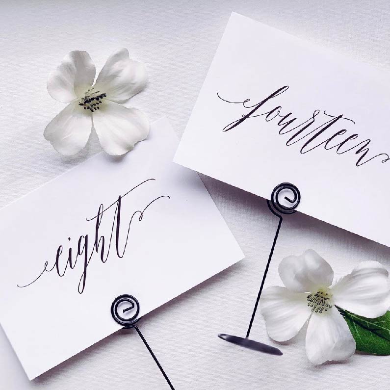 Wedding Table Numbers