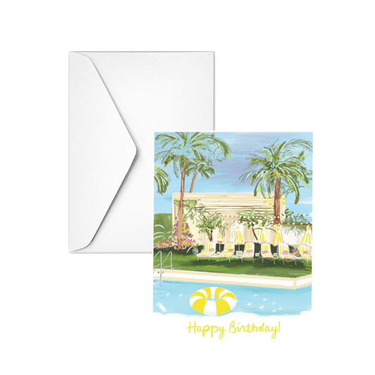 YELLOW BIRTHDAY - Note Card
