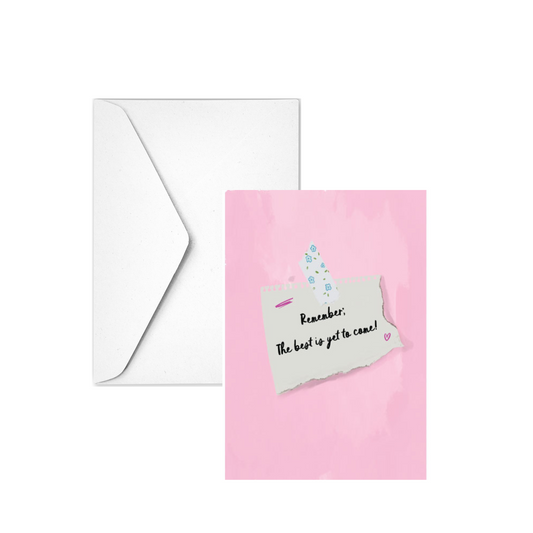 BEST IS YET TO COME - Note Card