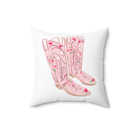 PINK COWBOY BOOTS - Pillow