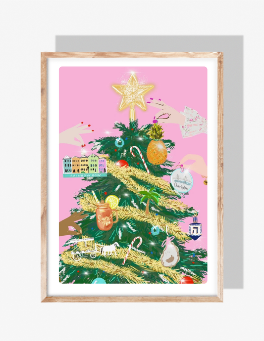 VERY CHARLESTON CHRISTMAS- Art Print