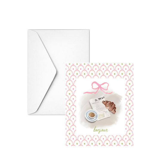 BONJOUR - Note Card