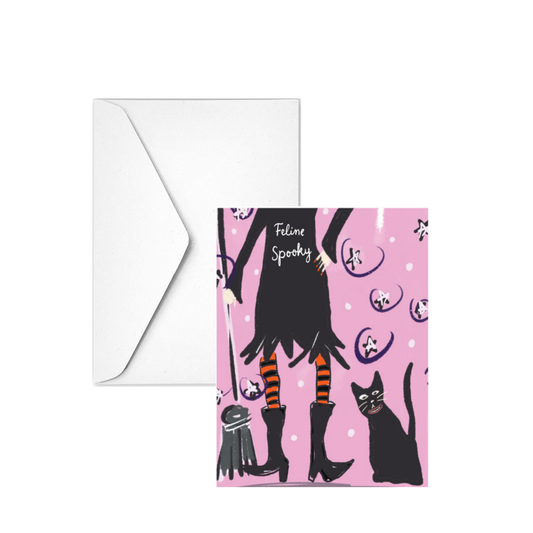 FELINE SPOOKY - Note Card
