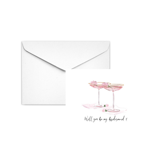 WILL YOU BE MY BRIDESMAID?- Note Card