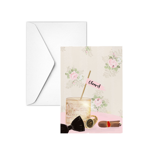 CHEERS CIGAR!  - Note Card