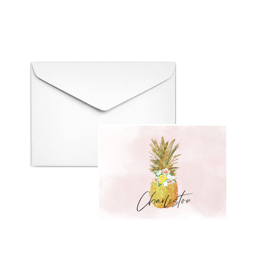 PINK PINEAPPLE - Note Card