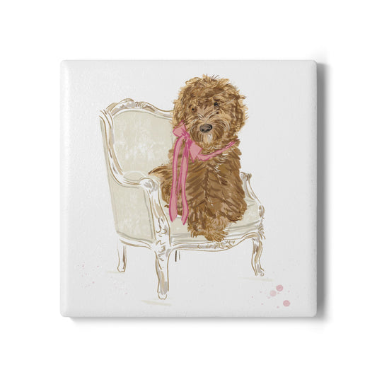 Sit Pretty Doodle-Ceramic Coaster