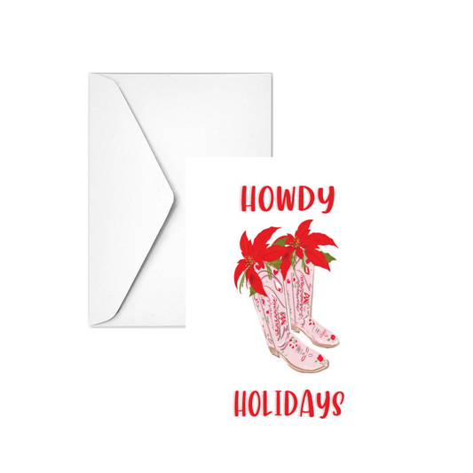 HOWDY HOLIDAYS - Note Card