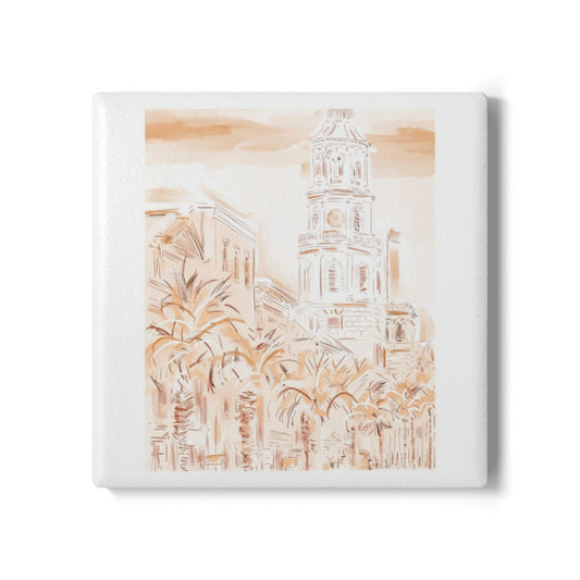 SUNSET IN CHARLESTON - Ceramic Coaster