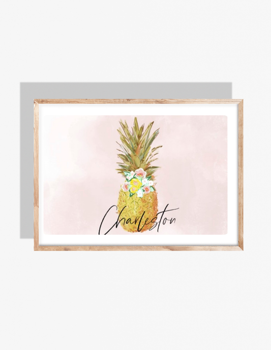 CHARLESTON PINEAPPLE - Art Print