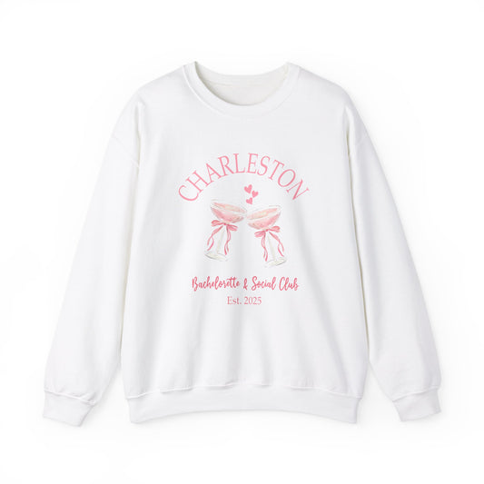 Charleston Bachelorette  Social Club Sweatshirt - Cozy Unisex Crewneck