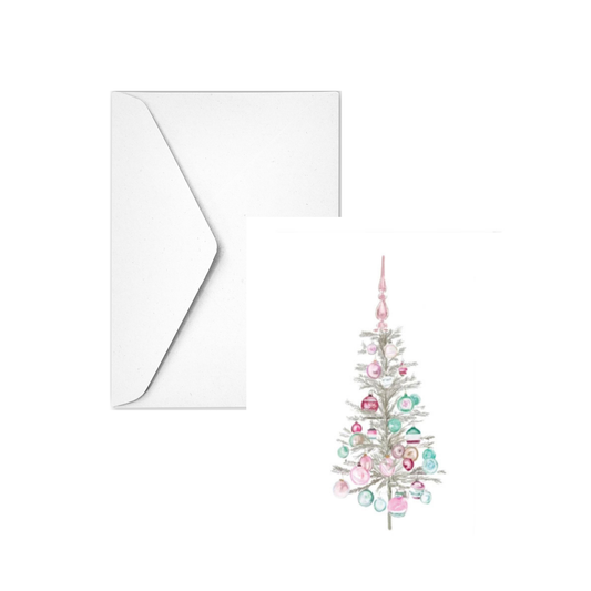 NOSTALGIC CHRISTMAS TREE - Note Card