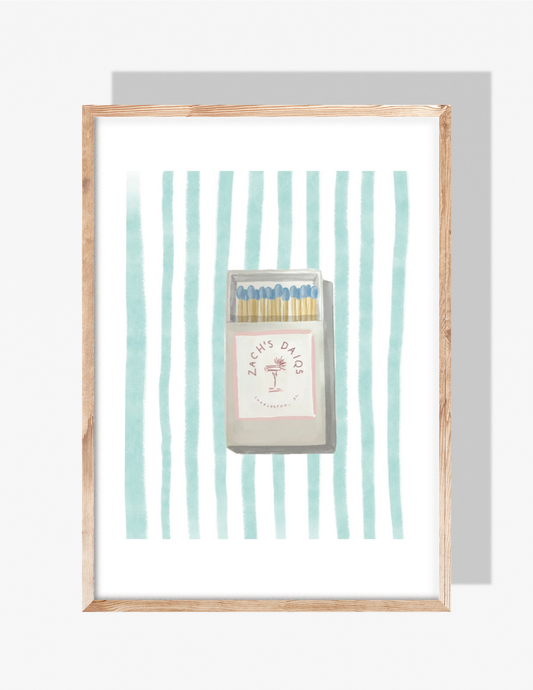 ZACH'S MATCHES - Art Print