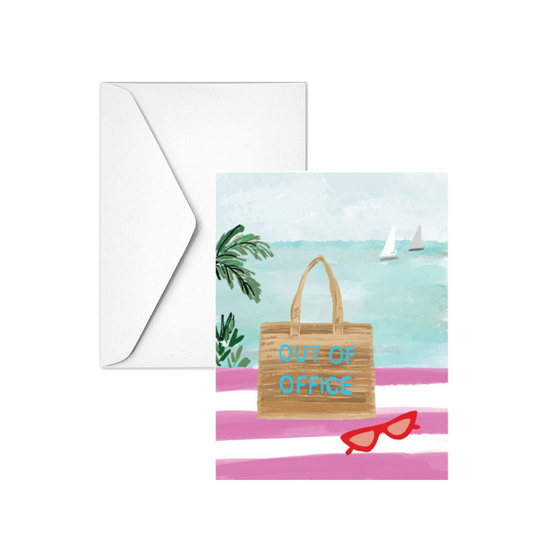 OUT OF OFFICE - Note Card