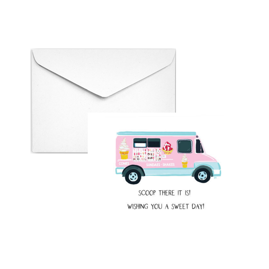 SCOOP THERE IT IS  -Note Card
