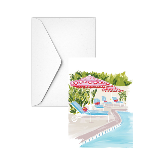 POOLSIDE - Note Card