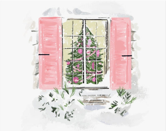 CHRISTMAS WINDOW - Art Print